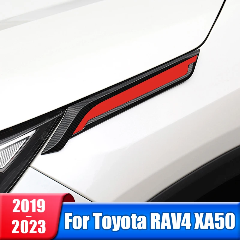 

Car Leaf Board Trim On Shark Gills Trim Sticker For Toyota RAV4 2019 2020 2021 2022 2023 RAV 4 XA50 Hybrid LE XLE Accessories