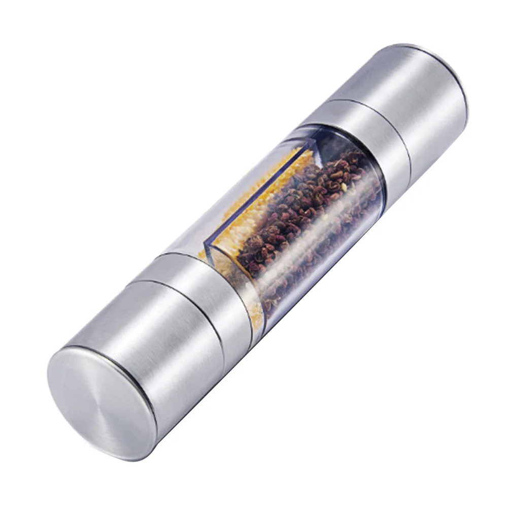 Salt And Pepper Grinders 2 In1 Stainless Steel Ceramic Spice Mill Manual Food Herb Grinders Spice Container Kitchen Cooking Tool
Salt And Pepper Grinders 2 In1 Stainless Steel Ceramic Spice Mill Manual Food Herb Grinders Spice Container Kitchen Cooking Tool