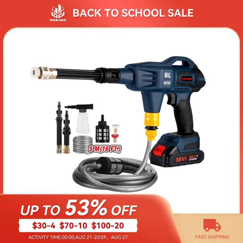 150Bar Brushless Wireless High Pressure Car Washer 3200W Water Gun Spray Cleaner Car Washing Machine For Makita 18V Battery
150Bar Brushless Wireless High Pressure Car Washer 3200W Water Gun Spray Cleaner Car Washing Machine For Makita 18V Battery