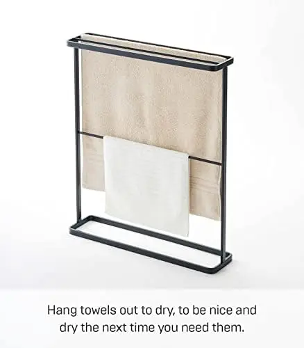 Tower Bath Towel Hanger - Bathroom Organizer Storage Holder Dry , 30" - Steel - Holds Towels Up to 24.5" X 58"
Tower Bath Towel Hanger - Bathroom Organizer Storage Holder Dry , 30" - Steel - Holds Towels Up to 24.5" X 58"