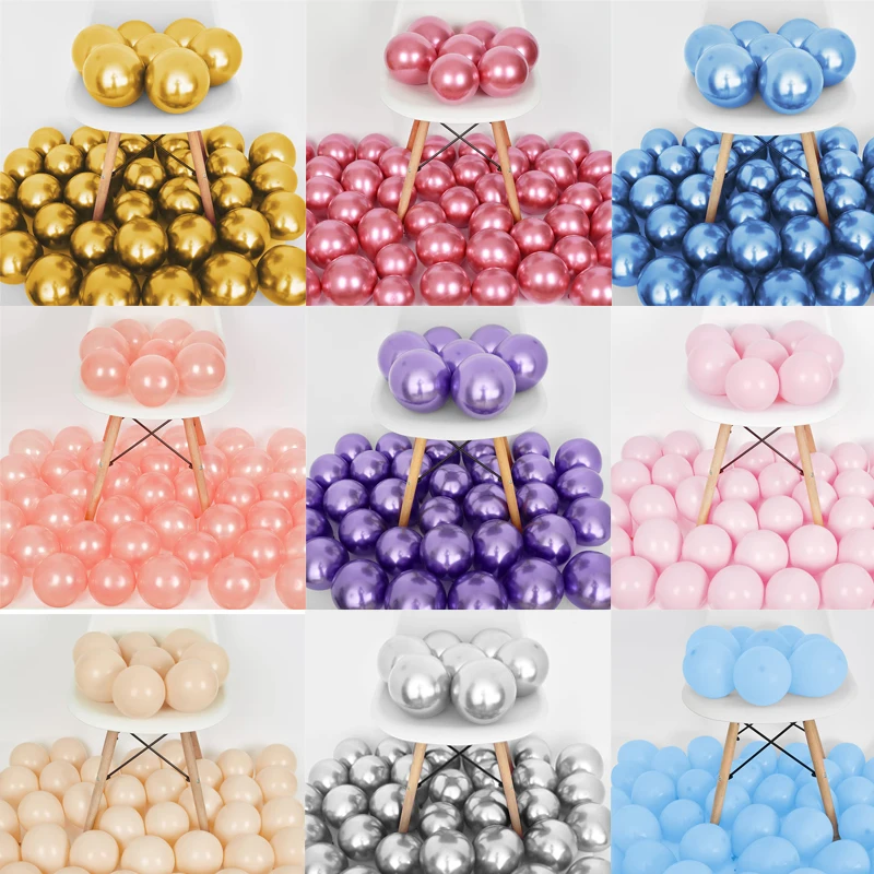 50pcs 5Inch Mixed Metal Latex Balloons for Baby Bridal Shower Black White Birthday Graduation Halloween Party Decor Supplies
50pcs 5Inch Mixed Metal Latex Balloons for Baby Bridal Shower Black White Birthday Graduation Halloween Party Decor Supplies