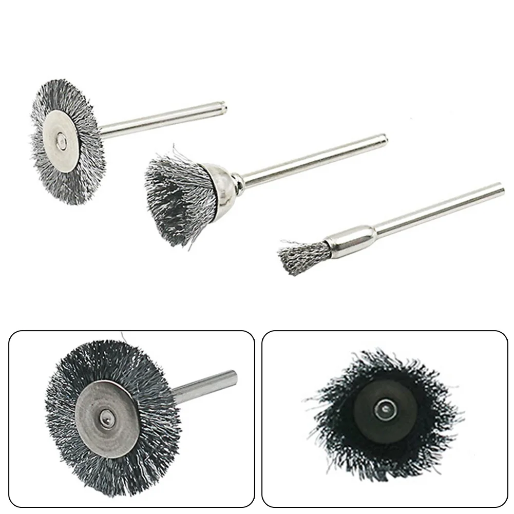 3Pcs Stainless Steel Wire Brush Wire Wheel Rotary Tool Rust Removal Polishing Burring Stripping Residue Cleaning Brush
3Pcs Stainless Steel Wire Brush Wire Wheel Rotary Tool Rust Removal Polishing Burring Stripping Residue Cleaning Brush