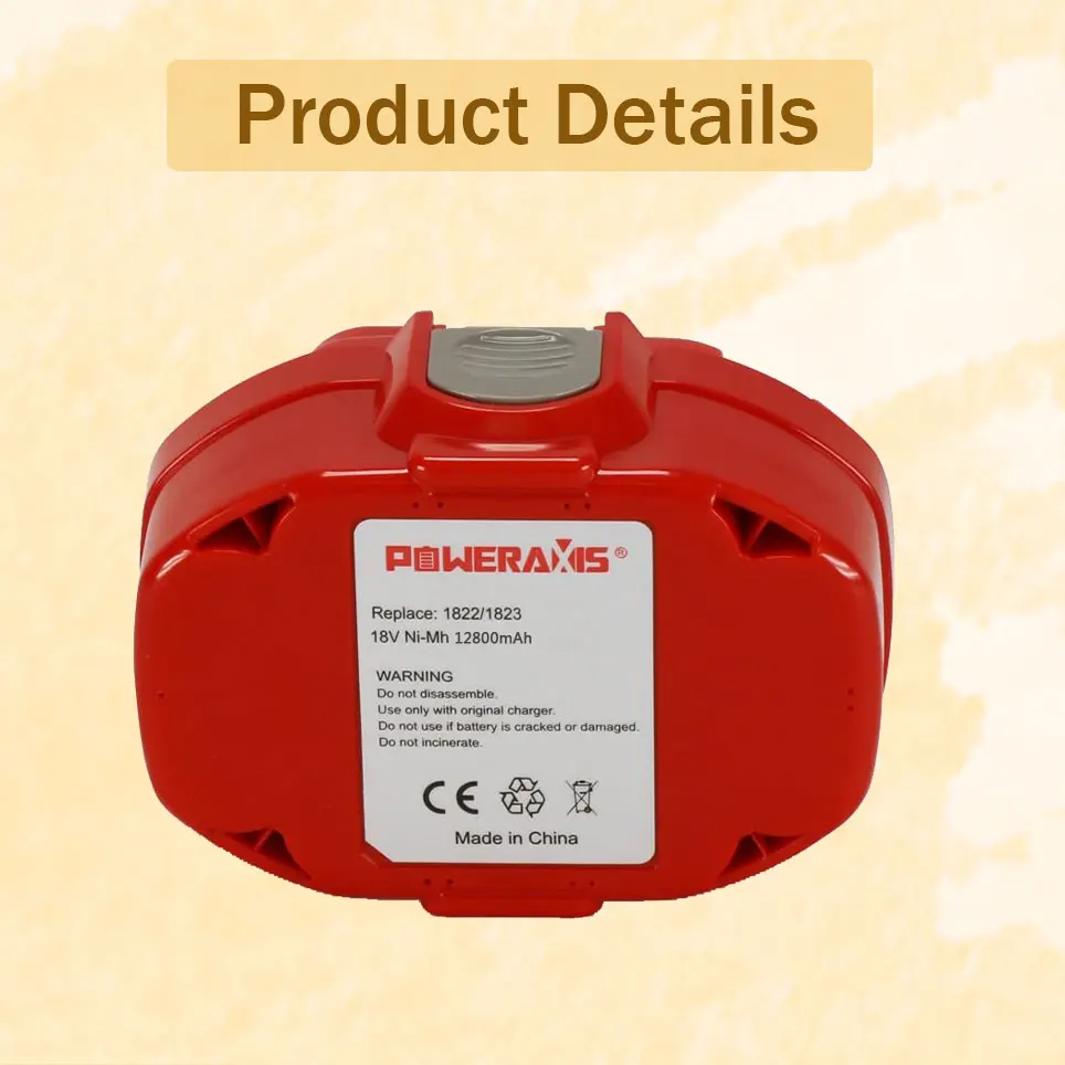 2022 12800mAh 18V Ni-MH high capacity replacement battery for makita UB181D ML180 6343d 1835F 192827 192827-3 194105-7
2022 12800mAh 18V Ni-MH high capacity replacement battery for makita UB181D ML180 6343d 1835F 192827 192827-3 194105-7