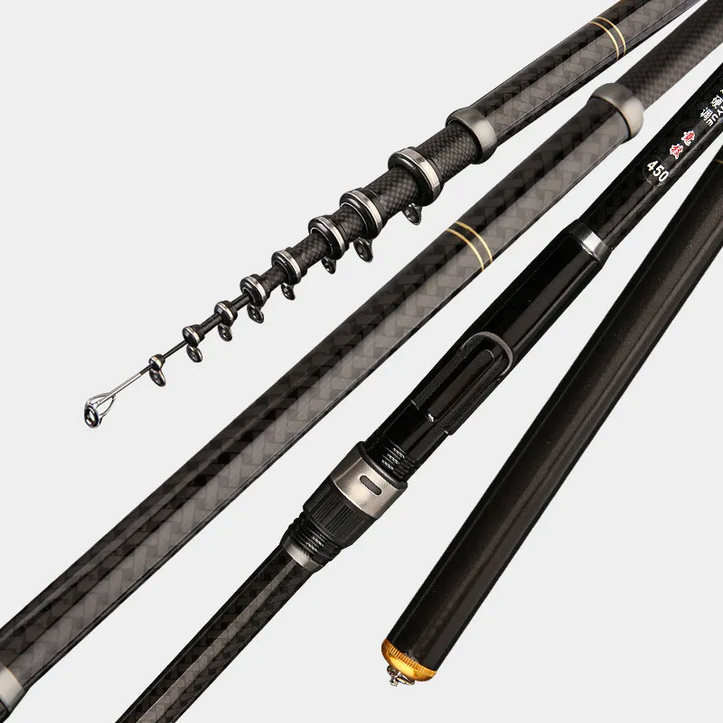 3.6 / 4.5 / 5.4 / 6.3 / 7.2m Carbon Fiber Telescopic Fishing Rod Ultra-light Rock Fishing Pole Super-hard Portable B638
3.6 / 4.5 / 5.4 / 6.3 / 7.2m Carbon Fiber Telescopic Fishing Rod Ultra-light Rock Fishing Pole Super-hard Portable B638