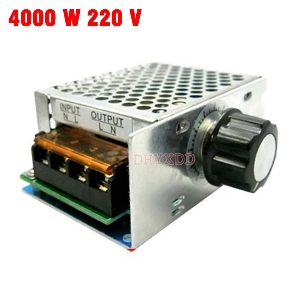 

4000 W 220 V Ajuste SCR Voltage Regulator Controle de Velocidade Do Motor Dimmer Termostato