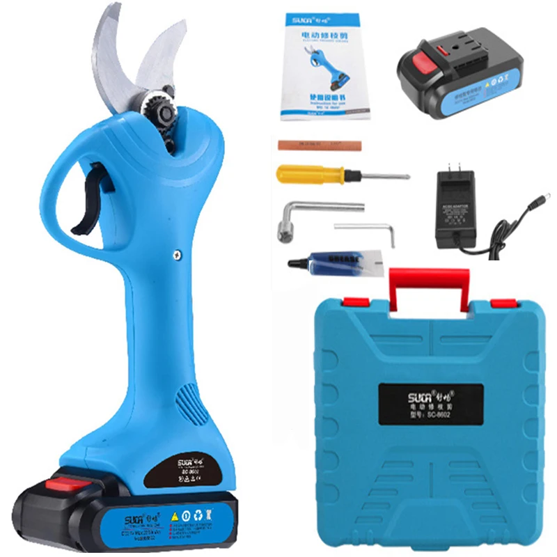 Cordless Electric Rechargeable Pruning Shears Secateur Branch Cutter Electric Fruit Garden Pruner Pruning Tool with 2PC Battery
Cordless Electric Rechargeable Pruning Shears Secateur Branch Cutter Electric Fruit Garden Pruner Pruning Tool with 2PC Battery