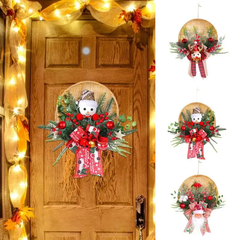 decorative Christmas Door Wreath new front door wreths with Artificial Pine Cones 3D Snowman Santa Claus wall hanging garlands
decorative Christmas Door Wreath new front door wreths with Artificial Pine Cones 3D Snowman Santa Claus wall hanging garlands