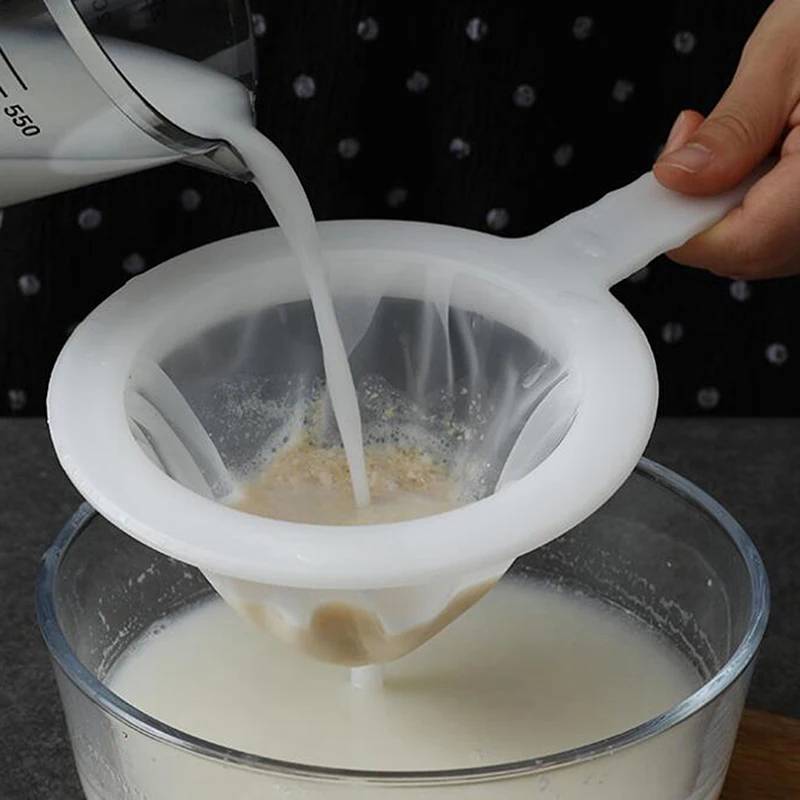 Reusable Nylon Super Fine Colander Mesh Sieve Strainer with Handle for Honey Juice Tea Soy Milk Coffee Filter Kitchen Accessorie
Reusable Nylon Super Fine Colander Mesh Sieve Strainer with Handle for Honey Juice Tea Soy Milk Coffee Filter Kitchen Accessorie