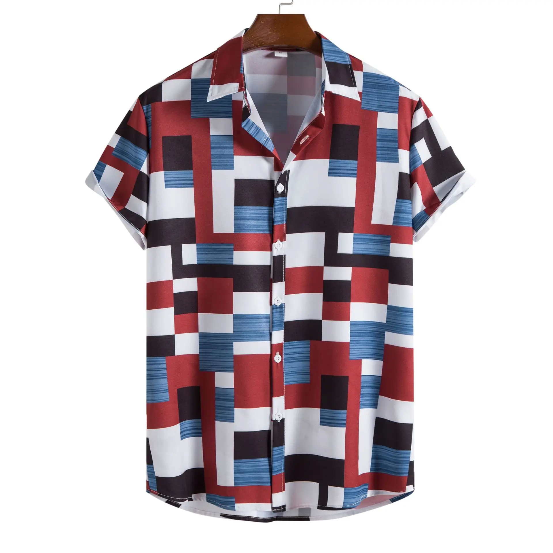 New Men's Shirt Ethnic Plaid Collar Short Sleeve Shirts Summer Tops For Men Button Up Holiday Hawaiian Casual Shirts
New Men's Shirt Ethnic Plaid Collar Short Sleeve Shirts Summer Tops For Men Button Up Holiday Hawaiian Casual Shirts