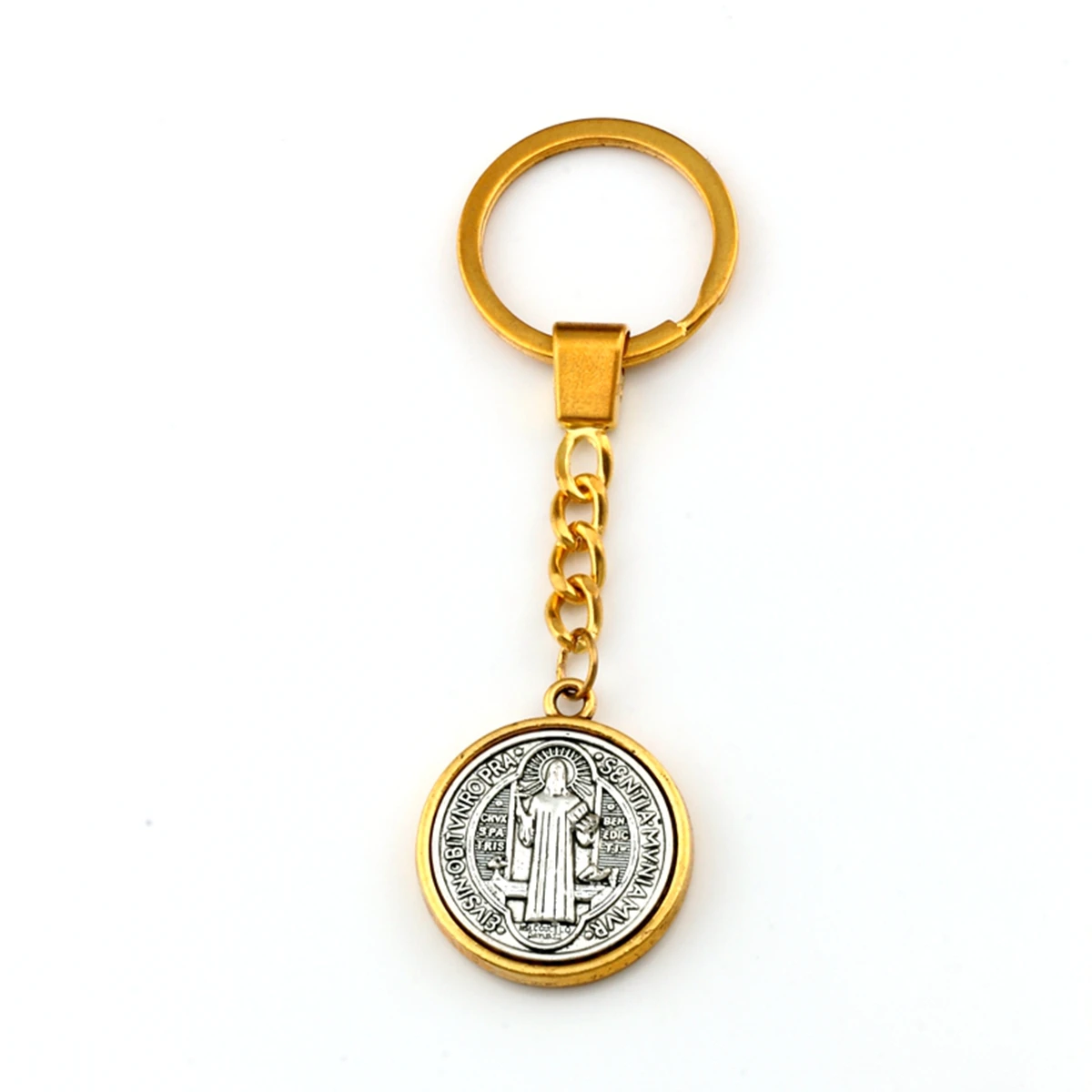 1Pcs Keychain Saint St Benedict Cross Medal Charms Pendants Key Ring Travel Protection DIY Jewelry A-557f
1Pcs Keychain Saint St Benedict Cross Medal Charms Pendants Key Ring Travel Protection DIY Jewelry A-557f