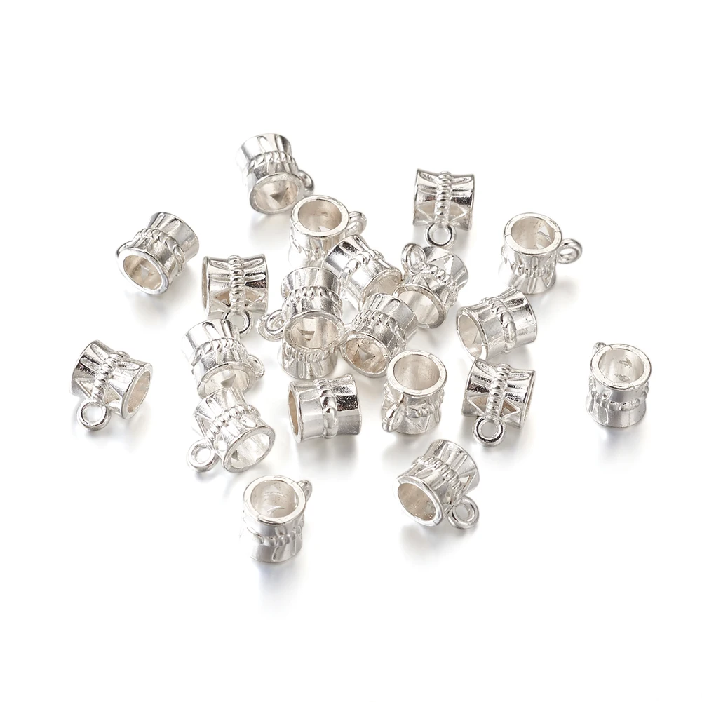 50pcs Zinc Alloy Tube European Hanger Link Connectors for Jewelry Making Bail Charms for Bracelets Necklaces Making 11x7x7mm
50pcs Zinc Alloy Tube European Hanger Link Connectors for Jewelry Making Bail Charms for Bracelets Necklaces Making 11x7x7mm