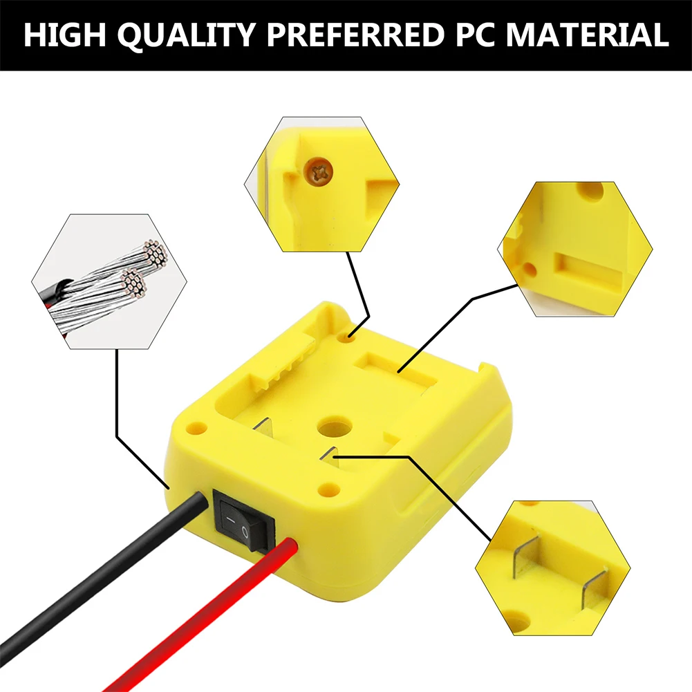 For De-walt 18V/20V Max Battery Adapter With Fuse To Dock Power Connector DCB205 Battery Adapters Power Tool Parts
For De-walt 18V/20V Max Battery Adapter With Fuse To Dock Power Connector DCB205 Battery Adapters Power Tool Parts