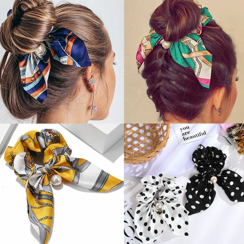 New Chiffon Bowknot Silk Hair Scrunchies Women Pearl Ponytail Holder Hair Ties Hair Rope Rubber Bands Headwear Hair Accessories
New Chiffon Bowknot Silk Hair Scrunchies Women Pearl Ponytail Holder Hair Ties Hair Rope Rubber Bands Headwear Hair Accessories