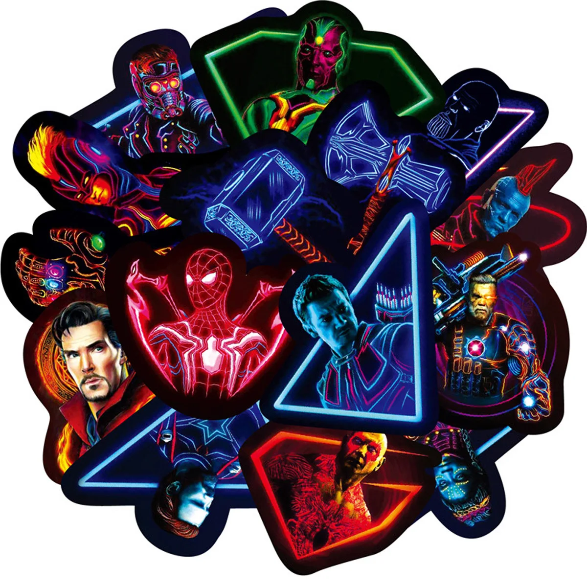 30 Sheets Neon Marvel Characters Anime Stickers Toys Kawaii Gift Notebook Tags Decorative Scrapbooking Waterproof Sticker Pack
30 Sheets Neon Marvel Characters Anime Stickers Toys Kawaii Gift Notebook Tags Decorative Scrapbooking Waterproof Sticker Pack