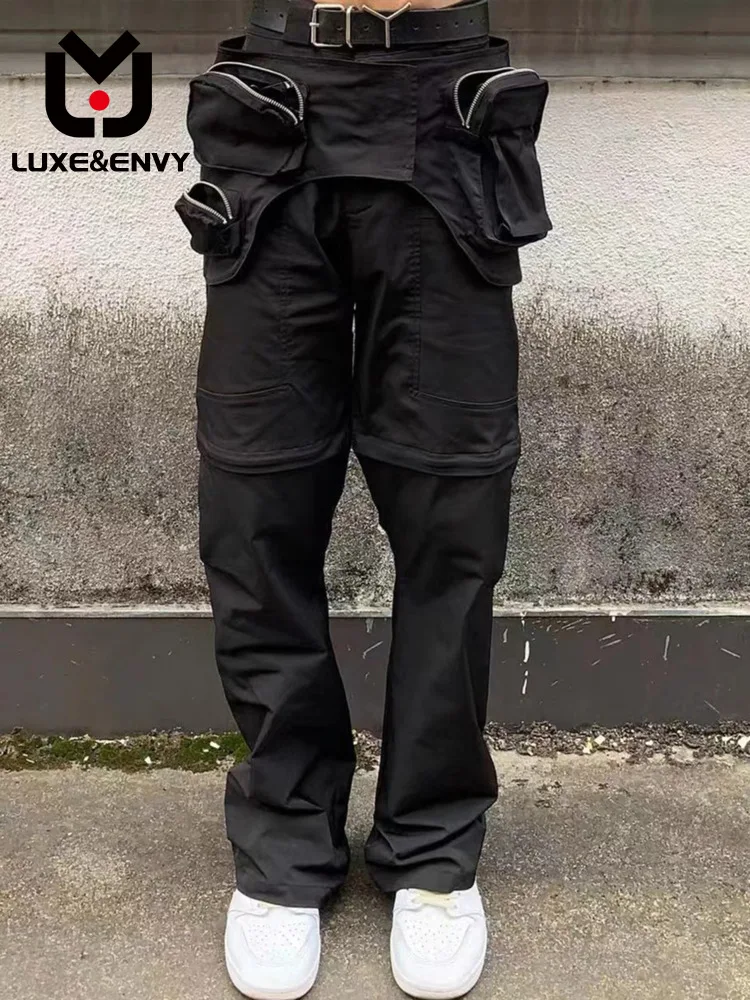LUXE&ENVY Functional Belt Hipster Men's 2-in-1 Detachable Straight Leg Multi-pocket Overalls Spring Autumn 2023 New
LUXE&ENVY Functional Belt Hipster Men's 2-in-1 Detachable Straight Leg Multi-pocket Overalls Spring Autumn 2023 New
