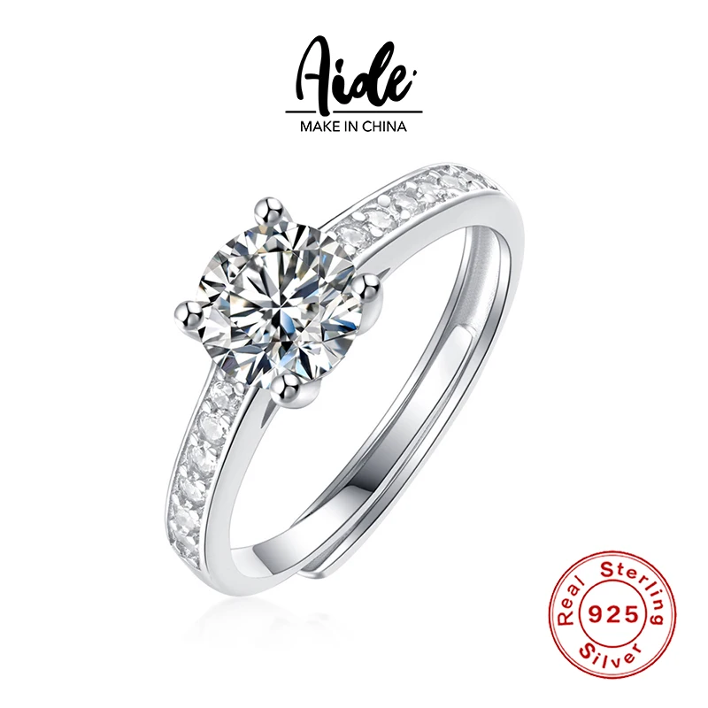 Aide S925 Sterling Silver 1 Carat Moissanite Eternity Wedding Ring Moissanite Ring Ladies Ring Shiny Wedding Engagement Gift
Aide S925 Sterling Silver 1 Carat Moissanite Eternity Wedding Ring Moissanite Ring Ladies Ring Shiny Wedding Engagement Gift