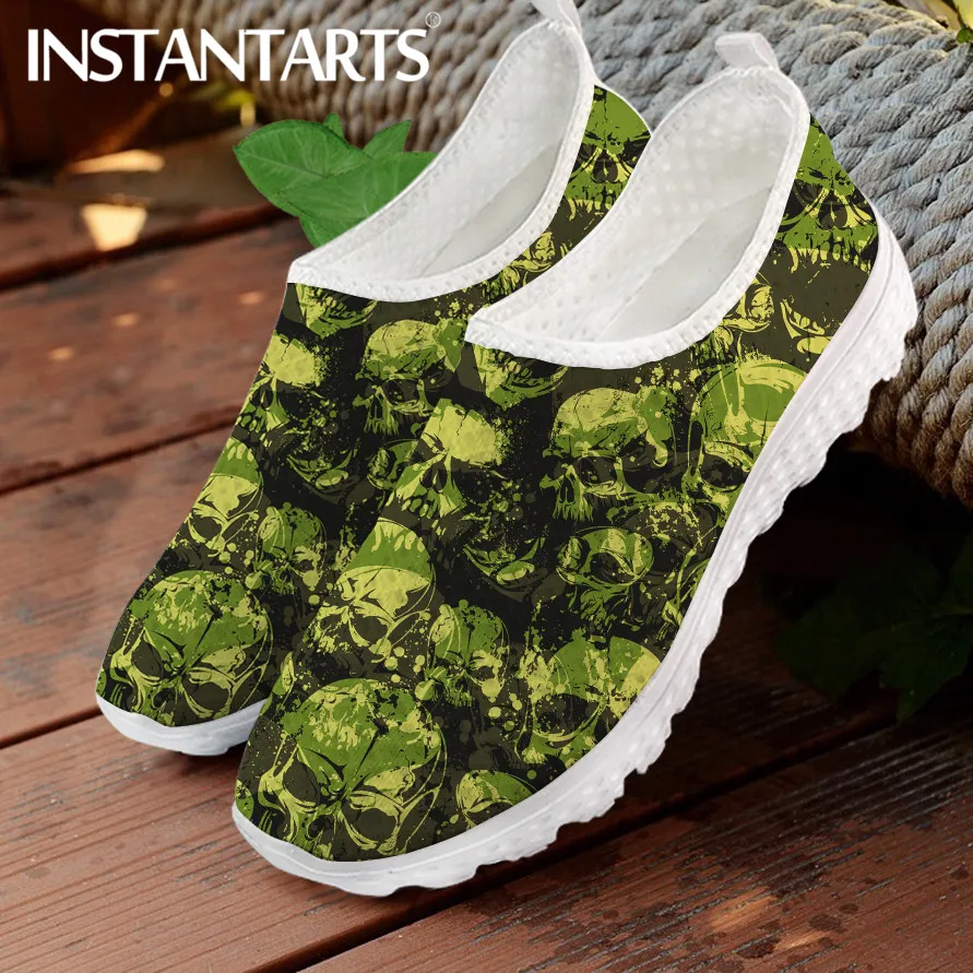 INSTANTARTS Camouflage Skull Design Ladies Mesh Sneakers Cool Summer Mesh Sneakers for Women Breathable Beach Loafers Zapatillas
INSTANTARTS Camouflage Skull Design Ladies Mesh Sneakers Cool Summer Mesh Sneakers for Women Breathable Beach Loafers Zapatillas