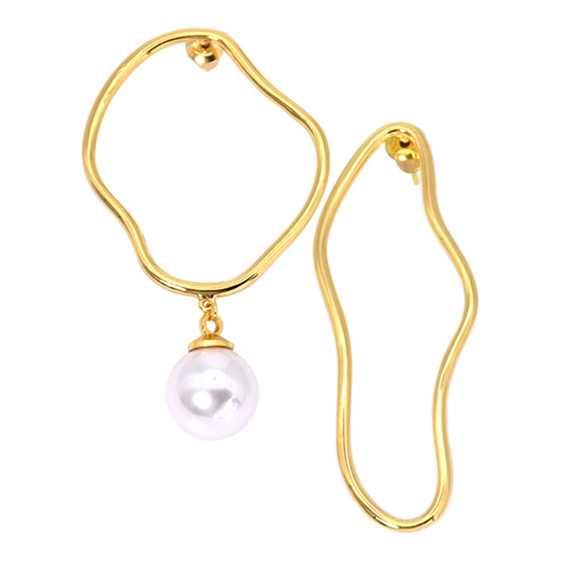 New Fashion Irregular Curve Pearl Earrings With Designer Charms Women Retro Simple Jewelry Creative Lovely Drop Earrings Wedding
New Fashion Irregular Curve Pearl Earrings With Designer Charms Women Retro Simple Jewelry Creative Lovely Drop Earrings Wedding