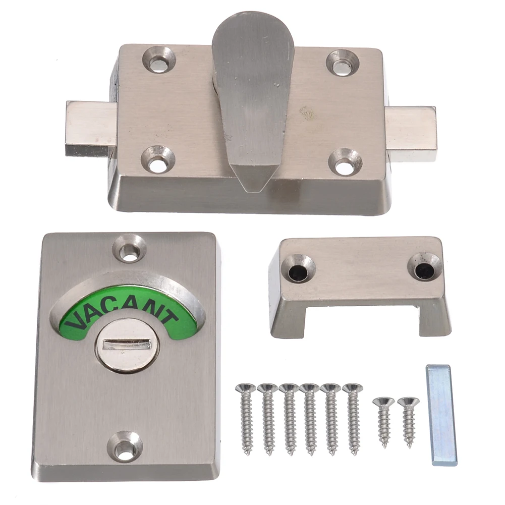 Indicator Door Lock WC Engaged Vacant Bathroom Indicator Bolt Toilet Privacy Latch Door Lock Door Hardware
Indicator Door Lock WC Engaged Vacant Bathroom Indicator Bolt Toilet Privacy Latch Door Lock Door Hardware