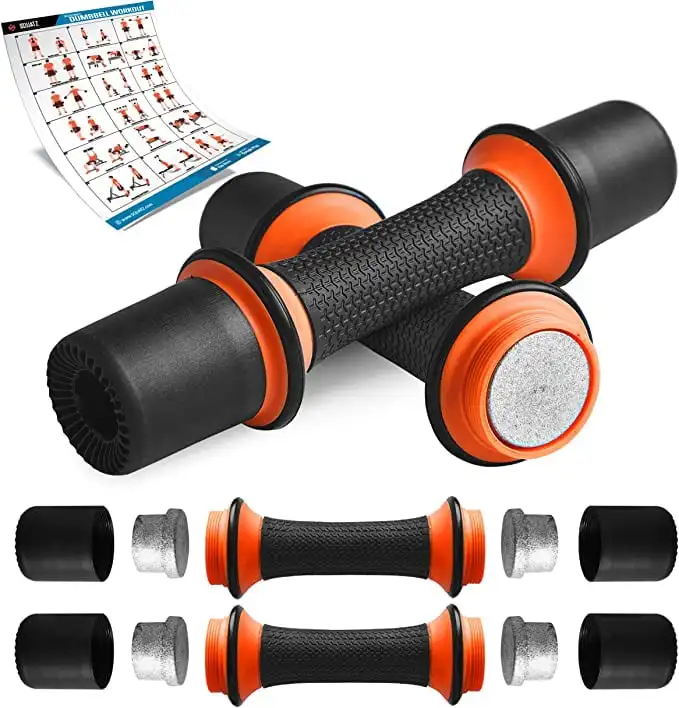 

lbs. Dumbbell Weight Set - Adjustable Weight All-in-One Versatile Dumbbells for Women, Non-Slip Neoprene Ideal for Common Moveme