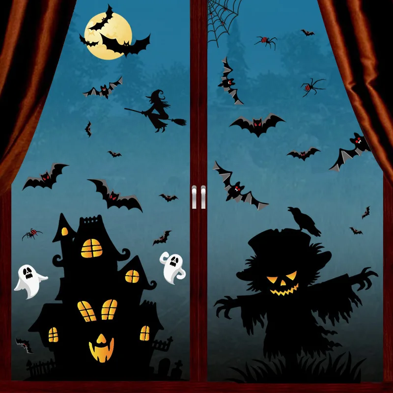 Halloween Glass Window Stickers Ghost Zombie Pumpkin Spider Electrostatic Window Stickers Halloween Party Decoration 1 Piece
Halloween Glass Window Stickers Ghost Zombie Pumpkin Spider Electrostatic Window Stickers Halloween Party Decoration 1 Piece