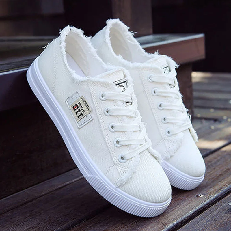 Women Canvas Snakers Summer Canvas Shoes Women Denim Snakers Ladies Lace-Up Trainers Casual Women Flats New Fashion Sneakers
Women Canvas Snakers Summer Canvas Shoes Women Denim Snakers Ladies Lace-Up Trainers Casual Women Flats New Fashion Sneakers