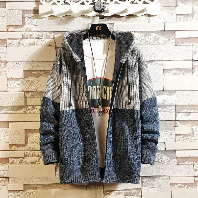 Men Winter Jackets Sweaters Coats Hooded Cardigans Sweaters Good Quality Men Thicker Warm Casual Cardigans Stand Collar Sweaters 
Men Winter Jackets Sweaters Coats Hooded Cardigans Sweaters Good Quality Men Thicker Warm Casual Cardigans Stand Collar Sweaters