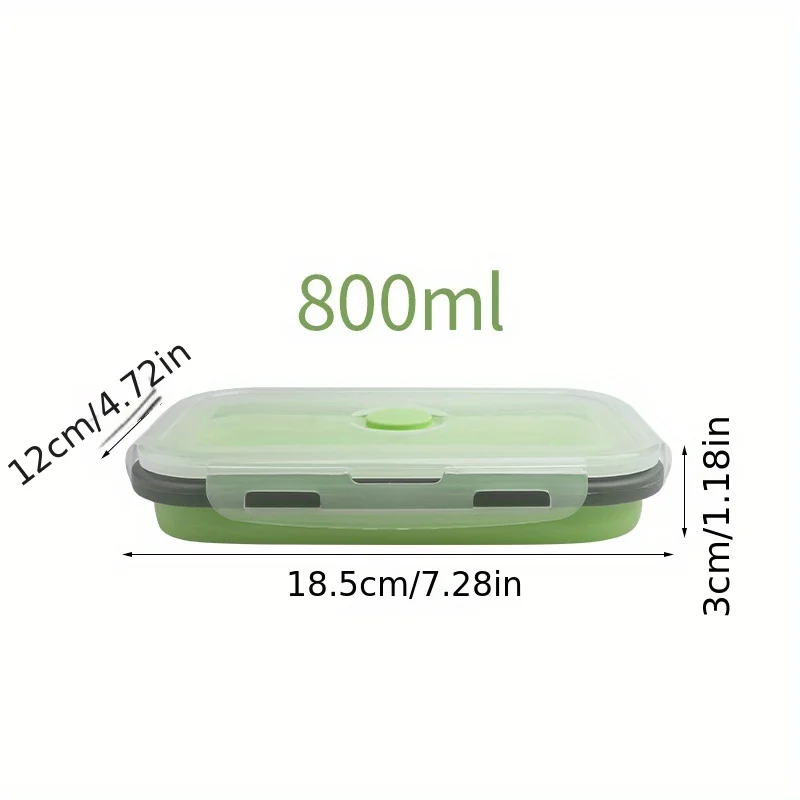 Складной силиконовый ланч-бокс 
Складной силиконовый ланч-бокс