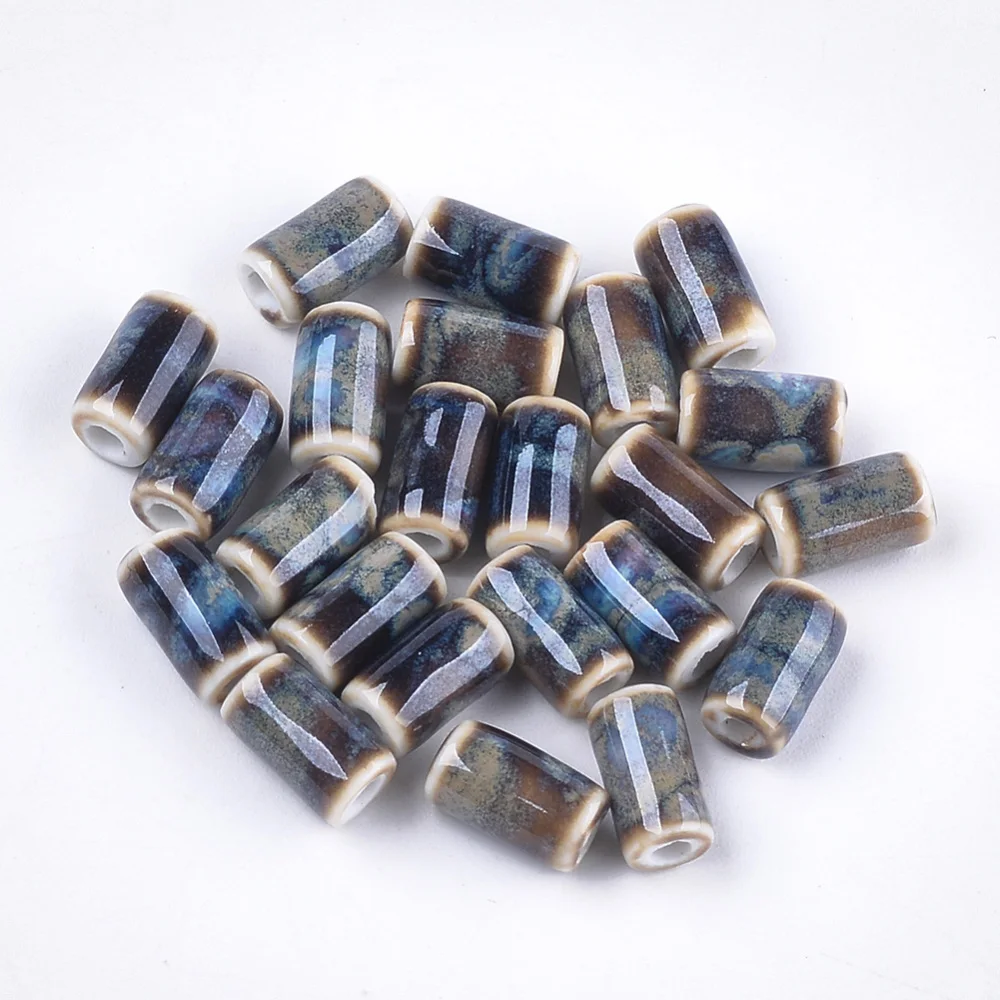 100PCS Handmade Porcelain Beads Fancy Antique Glazed Porcelain Column Colorful 10~10.5x6mm Hole: 2mm
100PCS Handmade Porcelain Beads Fancy Antique Glazed Porcelain Column Colorful 10~10.5x6mm Hole: 2mm