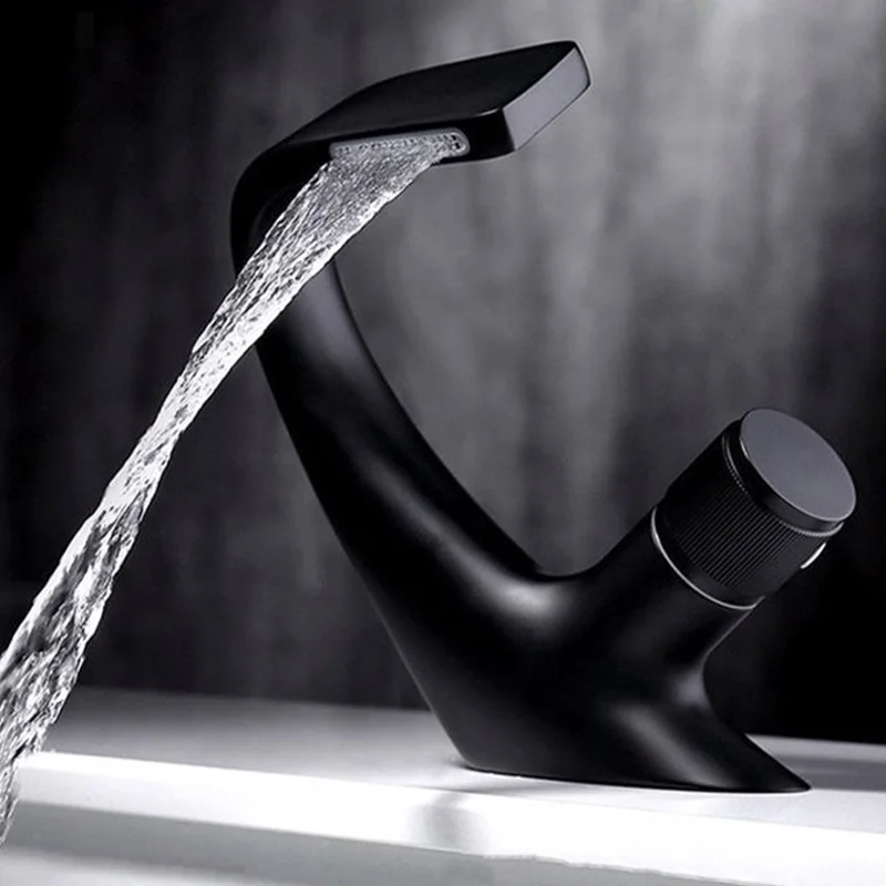 Faucet Basin Faucet Modern Bathroom Mixer Tap Black/chrome Wash basin Faucet Single Handle Hot and Cold Waterfall Faucet
Faucet Basin Faucet Modern Bathroom Mixer Tap Black/chrome Wash basin Faucet Single Handle Hot and Cold Waterfall Faucet