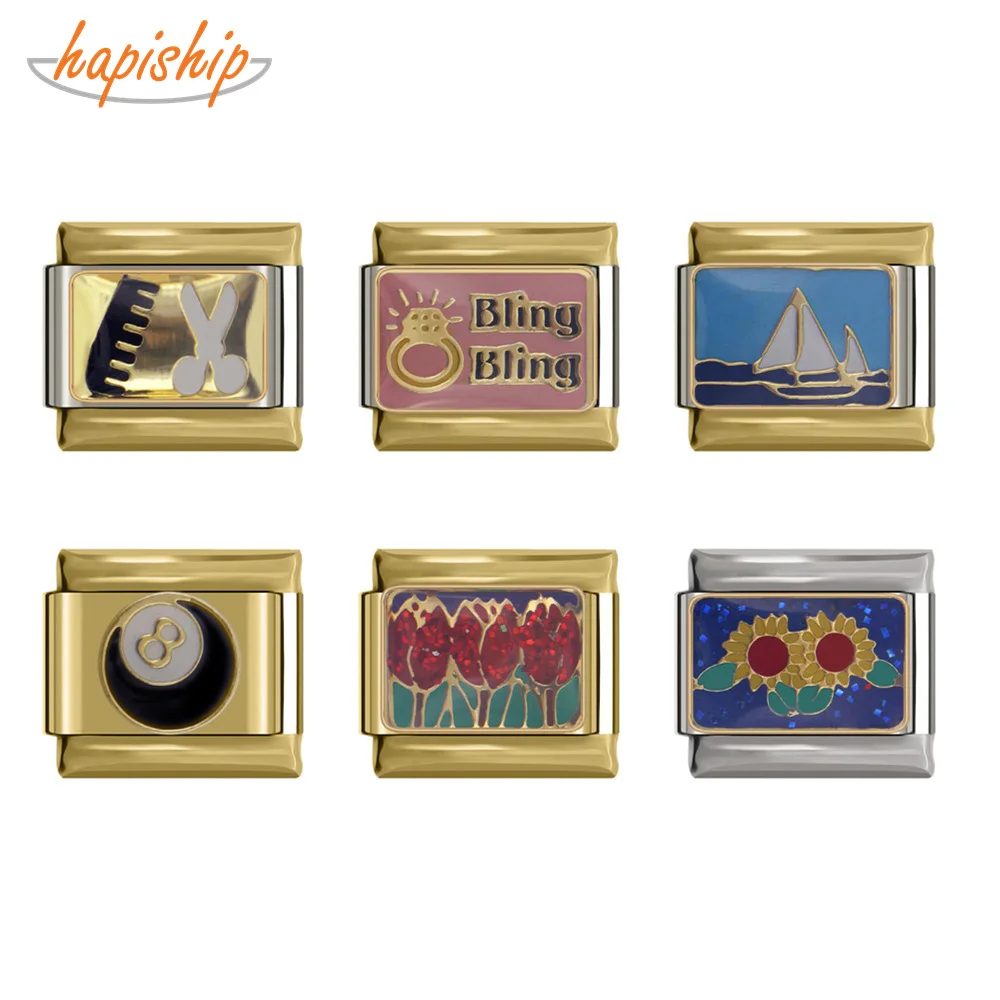 Hapiship оригинальный браслет из нержавеющей стали для изготовления ювелирных изделий, 1 шт., 9 мм, ширина, цветок ромашки, Бабочка, Шарм в виде ги... 
Hapiship оригинальный браслет из нержавеющей стали для изготовления ювелирных изделий, 1 шт., 9 мм, ширина, цветок ромашки, Бабочка, Шарм в виде ги...