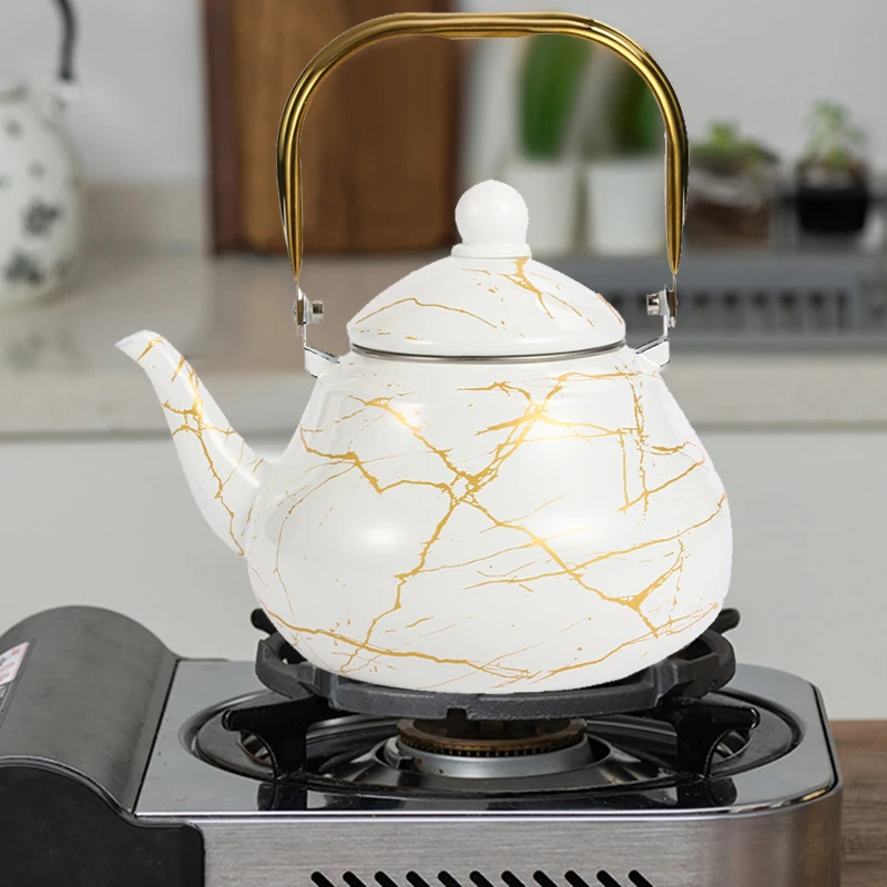 European enamel kettle marble enamel kettle fashion teapot induction cooker gas cooker universal
European enamel kettle marble enamel kettle fashion teapot induction cooker gas cooker universal