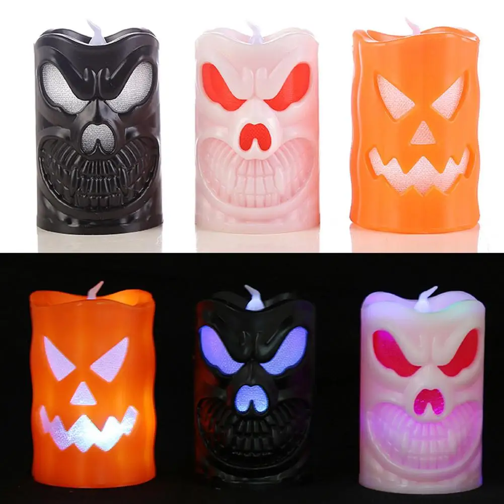 Skull Candle Lamp Halloween LED Candlestick Light Party Light Happy Decor Ornaments Candle Props Halloween Pumpkin Colorful E4Z2 
Skull Candle Lamp Halloween LED Candlestick Light Party Light Happy Decor Ornaments Candle Props Halloween Pumpkin Colorful E4Z2