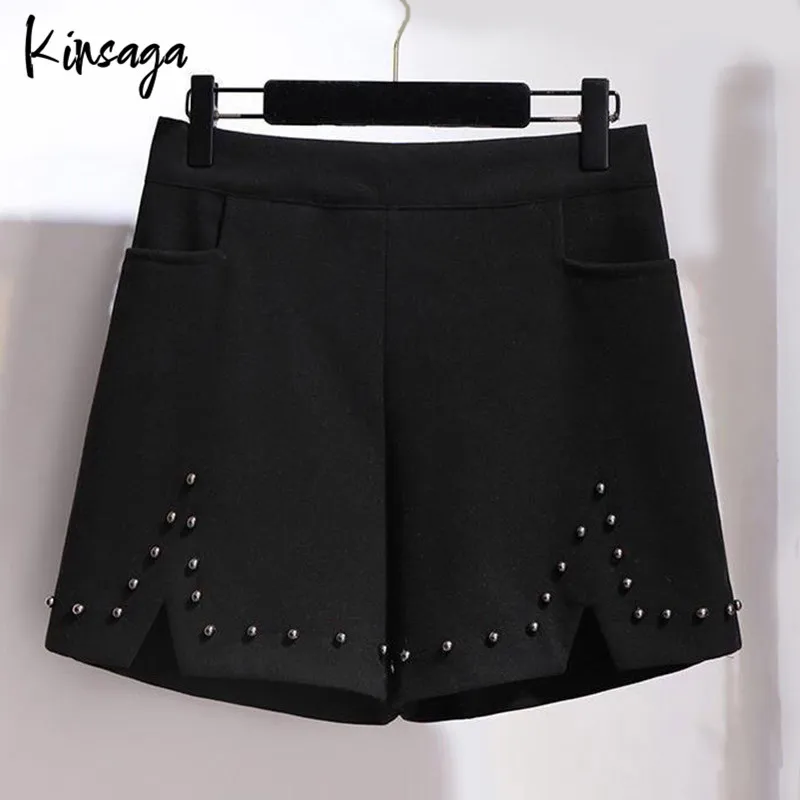Plus Size Slit Woolen Shorts Women 6xl Original Design Rivets Pearl Cut Split Short Female Elegant Simple Beading All-match Pant
Plus Size Slit Woolen Shorts Women 6xl Original Design Rivets Pearl Cut Split Short Female Elegant Simple Beading All-match Pant