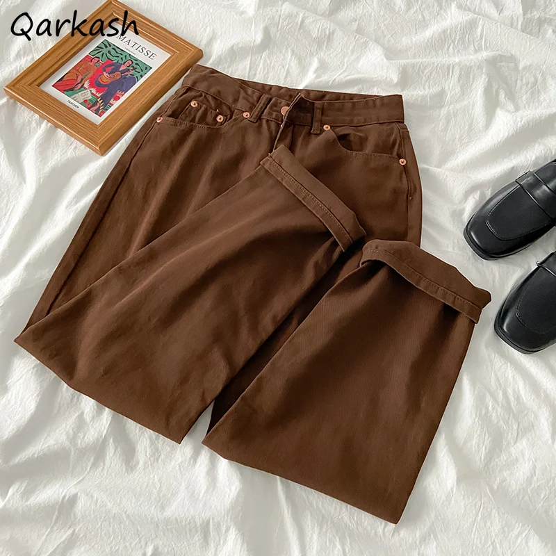 Loose Leisure Women High Waist Jeans Full Length Wide Leg Vintage Breathable Denim Brown All-match Stylish Harajuku Ins Hot Sale
Loose Leisure Women High Waist Jeans Full Length Wide Leg Vintage Breathable Denim Brown All-match Stylish Harajuku Ins Hot Sale