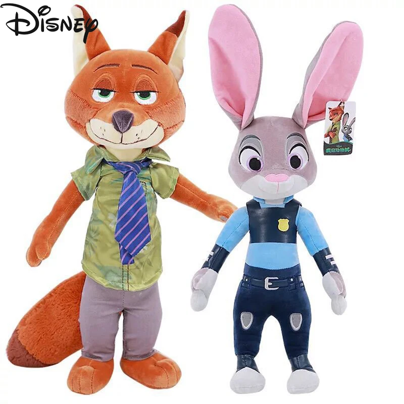 Disney Cartoon Movie Zootopia Nick Fox Judy Rabbit Plush Dolls Toys 40cm Cute Children Ragdoll Stuffed Animals Gift for Child
Disney Cartoon Movie Zootopia Nick Fox Judy Rabbit Plush Dolls Toys 40cm Cute Children Ragdoll Stuffed Animals Gift for Child
