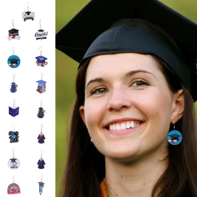 2023 New Graduation Earring Cute Eardrop Ear Rings For College School Teacher Day Wooden Jewelry Lady Hat Book For Kids Students 
2023 New Graduation Earring Cute Eardrop Ear Rings For College School Teacher Day Wooden Jewelry Lady Hat Book For Kids Students
