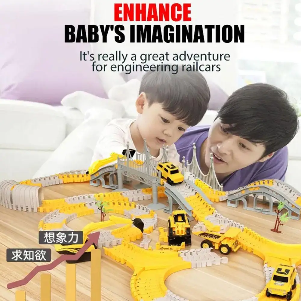 1 Set Of DIY Children Electric Track Toy Engineering Cars And Track Car Train Kids Educational Flexible Train Gifts Toys For Kid
1 Set Of DIY Children Electric Track Toy Engineering Cars And Track Car Train Kids Educational Flexible Train Gifts Toys For Kid