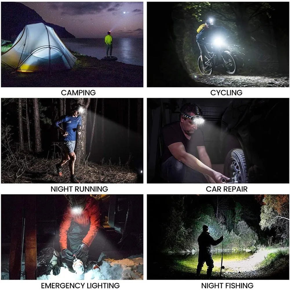 8 LED Headlamp Flashlight 6400 Lumens 8 Light Modes USB Rechargeable Comfortable Fit Perfect for Hiking and Emergencies
8 LED Headlamp Flashlight 6400 Lumens 8 Light Modes USB Rechargeable Comfortable Fit Perfect for Hiking and Emergencies