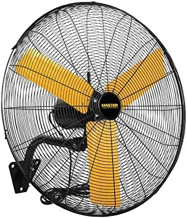 

Inch Industrial High Velocity Mount Fan - Direct Drive, All-Metal Construction with Steel-Coated Safety Grill, 3 Speed Settings