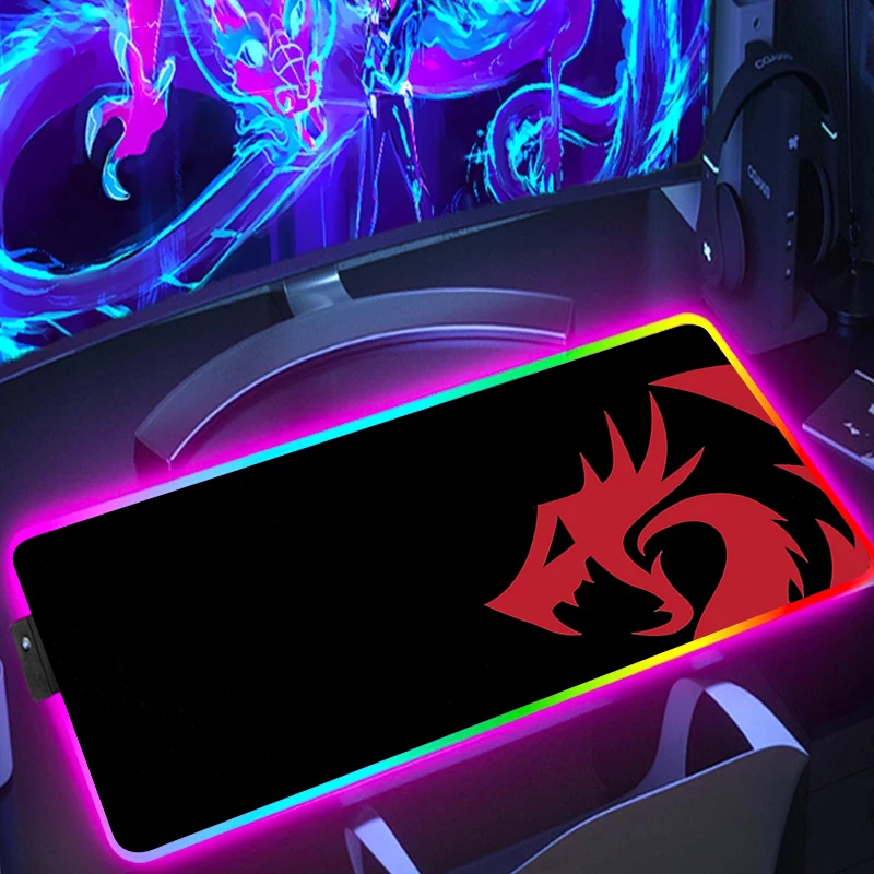 Large Mouse Pad With Rgb Redragon Desk Mat Backlight Mousepad Anime Gamer Keyboard Gaming Accessories Pc Mats Xxl Extended Mice 
Large Mouse Pad With Rgb Redragon Desk Mat Backlight Mousepad Anime Gamer Keyboard Gaming Accessories Pc Mats Xxl Extended Mice