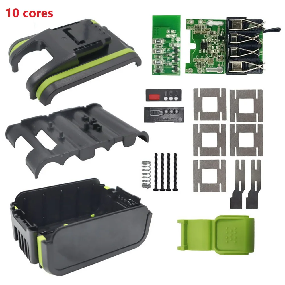 1set Battery Plastic Case Plastic 10 Core WA3550 Li-ion Battery Shell PCB Charging Protection Circuit Board Battery Component
1set Battery Plastic Case Plastic 10 Core WA3550 Li-ion Battery Shell PCB Charging Protection Circuit Board Battery Component