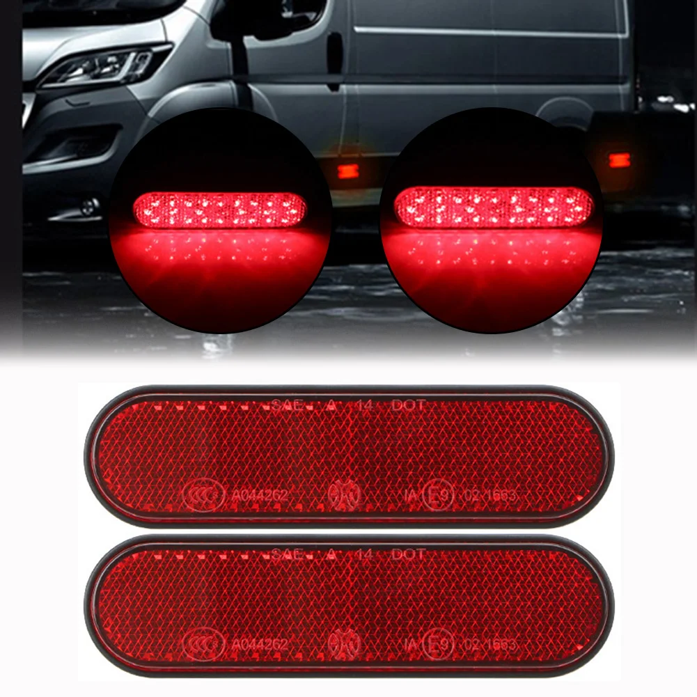 2pcs Taillight Reflector Motorcycle Parts 12V 2835 SMD Amber Driving And Brake Light LED Taillight Reflector Marker Reflector
2pcs Taillight Reflector Motorcycle Parts 12V 2835 SMD Amber Driving And Brake Light LED Taillight Reflector Marker Reflector