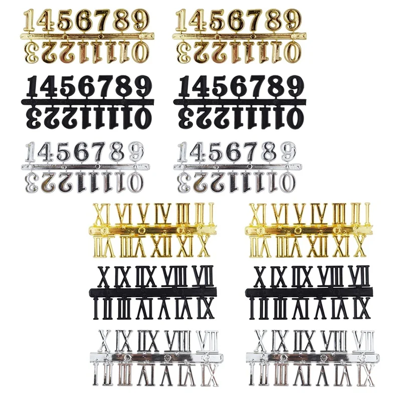 12Pcs DIY Clock Numerals Kit Arabic Number And Roman Number For Home Art Design Replacement Repairing Accessories
12Pcs DIY Clock Numerals Kit Arabic Number And Roman Number For Home Art Design Replacement Repairing Accessories