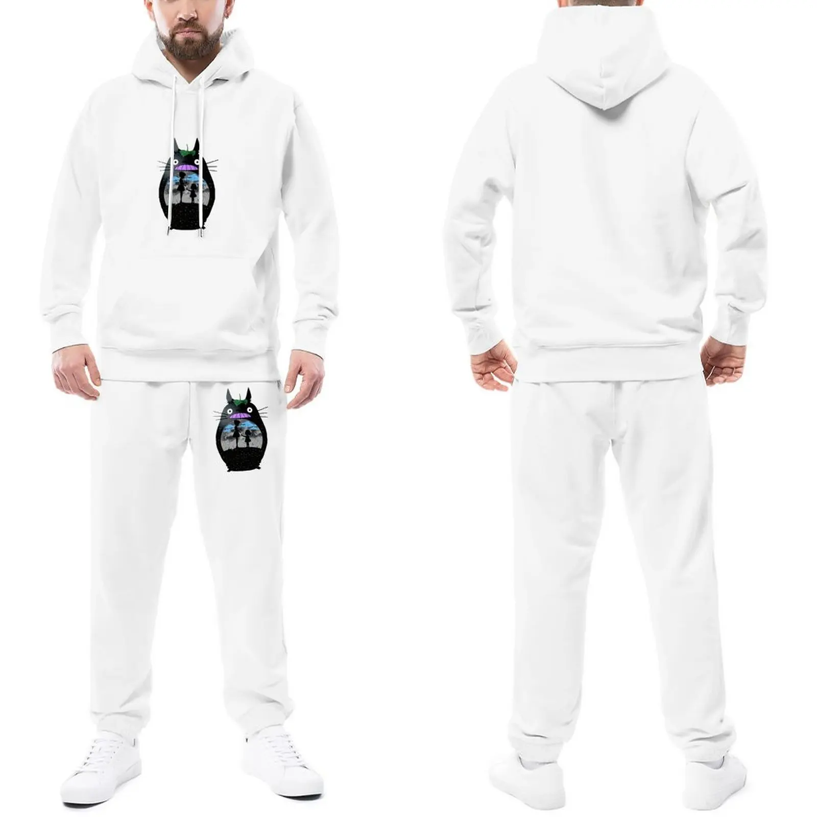 My Neighbour Totoro Tracksuits Men Miyazaki Hayao Anime Sweatsuits Two Piece Print Hoodie Set Autumn Funny Jogger Sportswear
My Neighbour Totoro Tracksuits Men Miyazaki Hayao Anime Sweatsuits Two Piece Print Hoodie Set Autumn Funny Jogger Sportswear
