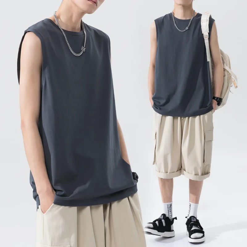 Men's Tank Top Summer Cotton Solid Color Fashion Casual Loose Sport Vest Basketball Gym Streetwear Male Sleeveless T-shirt M-3XL
Men's Tank Top Summer Cotton Solid Color Fashion Casual Loose Sport Vest Basketball Gym Streetwear Male Sleeveless T-shirt M-3XL