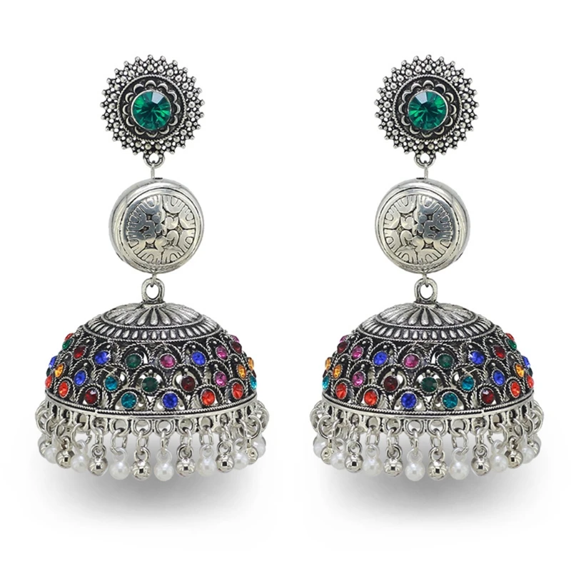 Retro Trend Silver Tassel Pendant Earrings Female Bells Ethnic Trend Earring
Retro Trend Silver Tassel Pendant Earrings Female Bells Ethnic Trend Earring