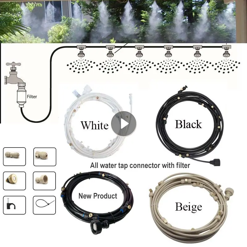 6/9/12/15/18m Misting System Water Tap Connect Nozzle Mist Fogging Set For Garden Outdoor Greenhouse Plant Cooling Water Sprayer
6/9/12/15/18m Misting System Water Tap Connect Nozzle Mist Fogging Set For Garden Outdoor Greenhouse Plant Cooling Water Sprayer