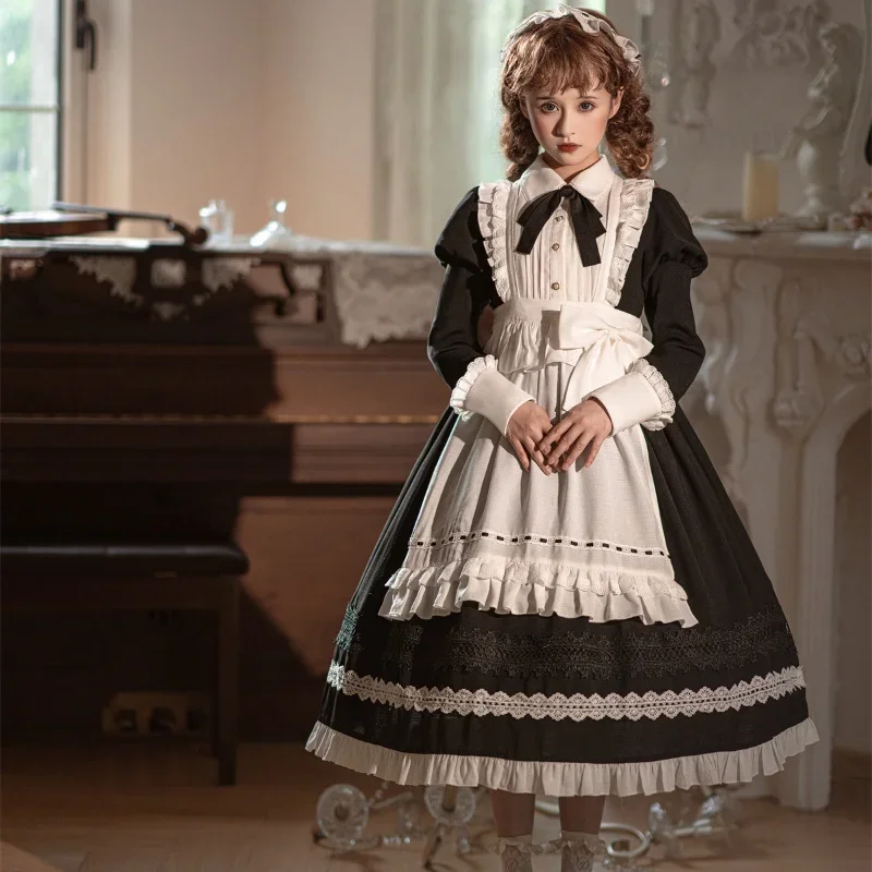 Women Gothic Lolita Dress Party Stage Princess Dress Anime Cosplay Costumes Apron Maid Outfit Lolita Big Bow Kawaii Dresses 2022 
Women Gothic Lolita Dress Party Stage Princess Dress Anime Cosplay Costumes Apron Maid Outfit Lolita Big Bow Kawaii Dresses 2022