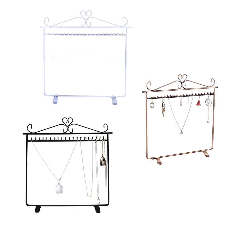 Metal Jewelry Display Stand Earrings Display Holder Showcase Jewelry Organizer Shelf Black Bronze White 31.5cm*22cm*33cm
Metal Jewelry Display Stand Earrings Display Holder Showcase Jewelry Organizer Shelf Black Bronze White 31.5cm*22cm*33cm